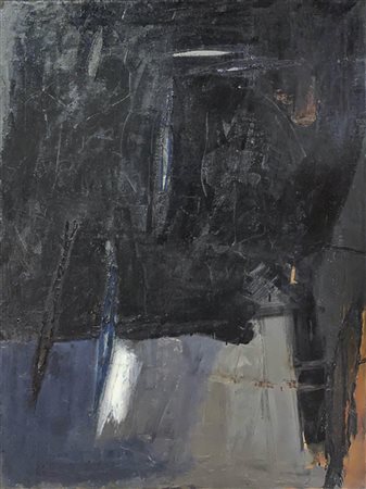 Douglas Swan (New Britain 1930 – Bonn 200) “Fish”, 1958;Olio su tela, 120 x...