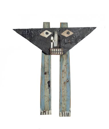 Edilio Riccini (Bracciano 1926) Totem, 1998;Assemblaggi di legni dipinti a...