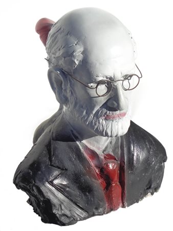 Vettor Pisani (Bari 1935 – Rom/Roma 2011) Freud;Gesso dipinto, h. 47 x 40 cm...