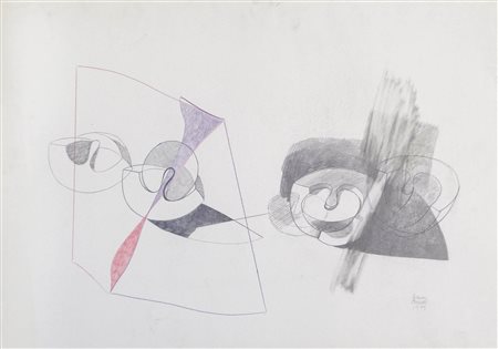 Giacomo Benevelli (Reggio Emilia 1925 – Pavia 2011) Senza titolo, 1973;Matita...