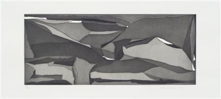 Piero Dorazio (Rom/Roma 1927 – Todi 2005) Senza titolo, 1969;Acquatinta b/n,...