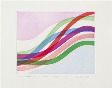 Piero Dorazio (Rom/Roma 1927 – Todi 2005) Senza titolo, 1968;Acquatinta a...