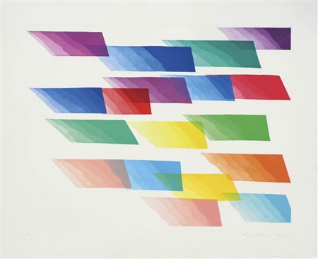 Piero Dorazio (Rom/Roma 1927 – Todi 2005) Color fax, 1990;Acquatinta col., 77...