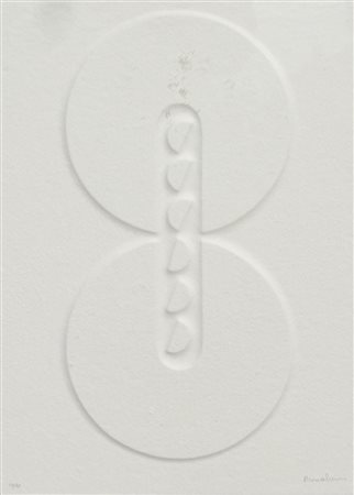 Agostino Bonalumi (Vimercate 1935 – Desio 2013) Senza titolo, 2004;Pochoir,...