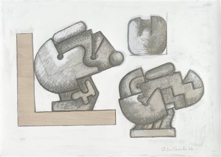 Pietro Cascella (Pescara 1921 – Pietrasanta 2008) Studio per Scultura,...