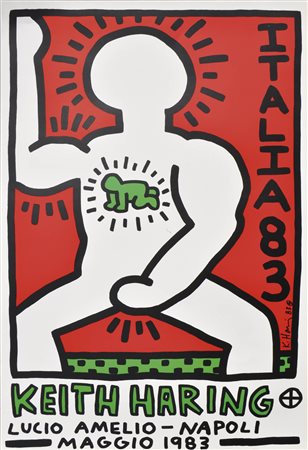 Keith Haring (Reading 1958 – New York 1990) Manifesto della mostra alla...
