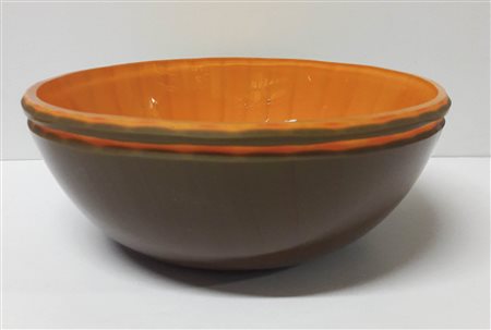 Afro Celotto (1963) Centrotavola, Anni ‘90; In vetro incamiciato e inciso a...