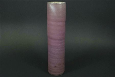 Jaap Ravelli (1916 – 2011) Vaso, 1950/60 circa;In gres smaltato rosa, h. 36,5...
