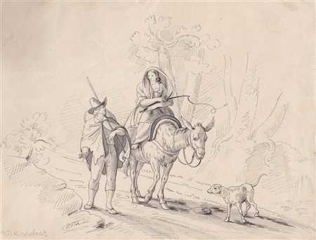 Peter Paul Kirchebner (Axams 1812 – Fügen im Zillertal 1846) Coppia in...