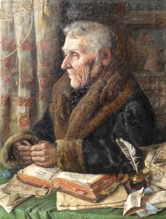 Georg Gasser (Bozen/Bolzano 1857 – 1931) Ritratto (presumibilmente...