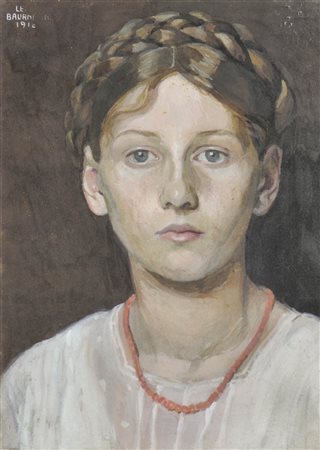 Lena Baurnfeind (Wien/Vienna 1875 – Innsbruck 1953) Ragazza con crocchia,...