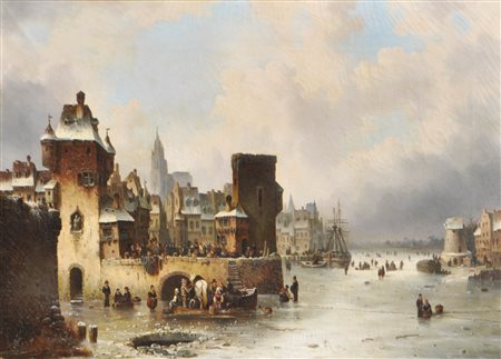 Ludwig Hermann (Greifswald 1812 – Berlin/Berlino 1881) Città portuale...