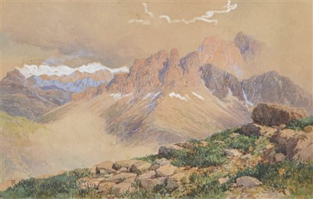Rudolf Kargl (Wien/Vienna 1878 – Mödling 1942) Vista dal Col di Lana, 1915...