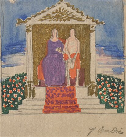 Ferdinand Andri (Waidhofen an der Ybbs 1871 – 1956 Wien/Vienna) Coppia in...