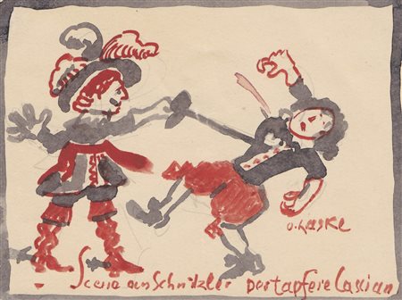 Oskar Laske (Czernowitz 1874 – Wien/Vienna 1951) Scena da Schnitzler –...