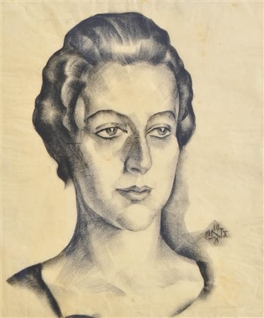 Ernst Nepo (Dauba, Böhmen/Boemia 1895 – Innsbruck 1971) Ritratto femminile,...