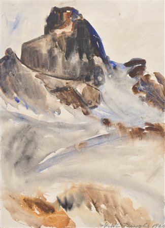 Erich Torggler (Kufstein 1899 – Innsbruck 1938) Paesaggio alpino tirolese,...