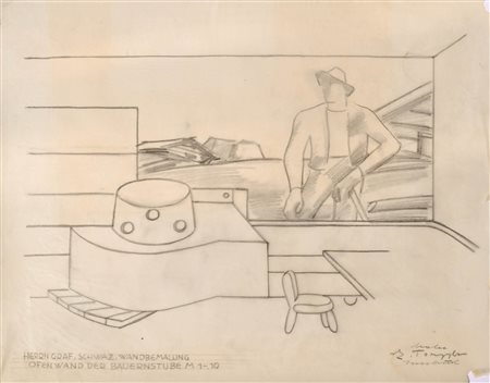 Erich Torggler (Kufstein 1899 – Innsbruck 1938) Bozzetto per una stube...