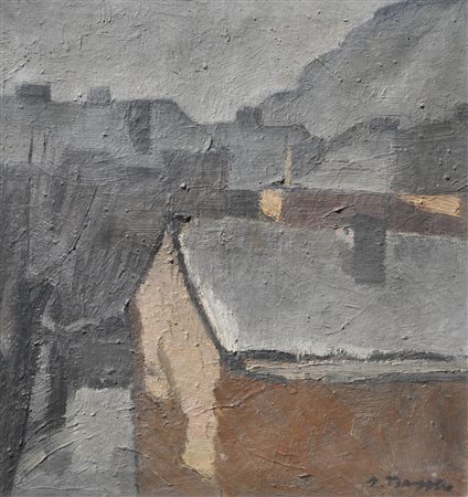 Erich Torggler (Kufstein 1899 – Innsbruck 1938) Case nella neve (vista...