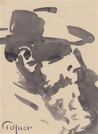 Josef Telfner (Meran/Merano 1874 – Gufidaun/Gudon 1948) Autoritratto con...