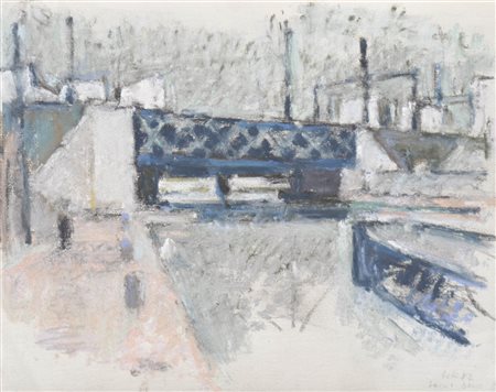 Wilfried Kirschl (Wörgl 1930 – Innsbruck 2010) Ponte ferroviario a...