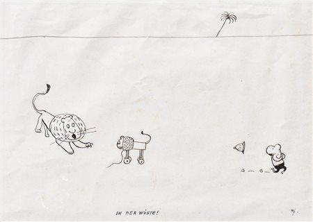 Anton Frühauf In der Wüste / Reiset nach Italien / Rifiuti;3 caricature,...