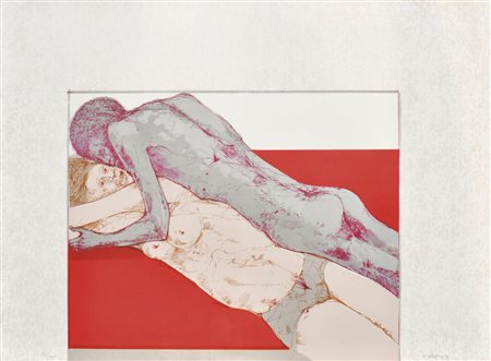 Karl Plattner Erotica, 1971;Litografia, 50,5 x 70 cm Firmata a mano, datata e...