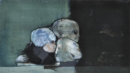 Karl Plattner (Mals/Malles 1919 – Mailand/Milano 1986) Tre bambini in un...