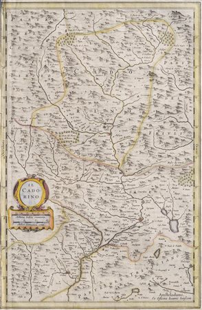 Johannes Janssonius/Amsterdam Carta geografica “Il Cadorino“, 1680...