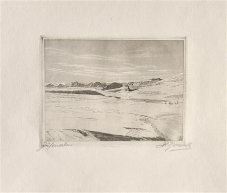 Hans Boresch (Berlin/Berlino 1890 – Innsbruck 1944) Alpeggio Juifenalm,...