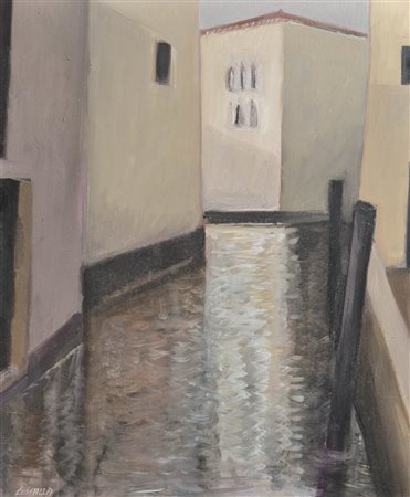 Josef Costazza Venezia, 2001;Olio su tela, 59 x 49 cm, in cornice Firma e data