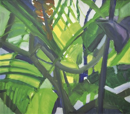 Susanne Loewit (* Reith bei Brixlegg 1959) Giungla verde, 2000; Olio su tela,...