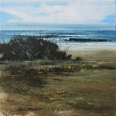 CANCOGNI AGOSTINO Lucca 1950 "Spiaggia" 