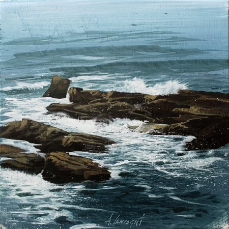 CANCOGNI AGOSTINO Lucca 1950 "Lo scoglio" 