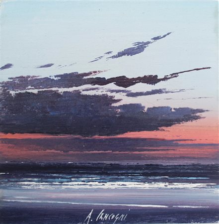CANCOGNI AGOSTINO Lucca 1950 "Tramonto di fine estate" 