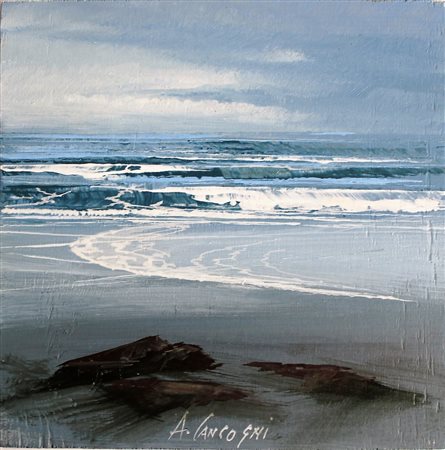 CANCOGNI AGOSTINO Lucca 1950 "Spiaggia" 