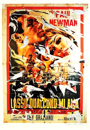 ROTELLA MIMMO atanzaro 1918 - Milano 2006 "Lassù qualcuno mi ama" 