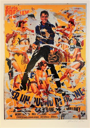 ROTELLA MIMMO Catanzaro 1918 – Milano 2006 "Per un pugno di donne" 