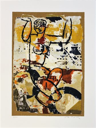 ROTELLA MIMMO Catanzaro 1918 – Milano 2006 "Modigliani" 