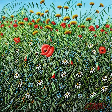 DAUREA GIOVANNI Caltanissetta 1955 "Cespuglio fiorito" 