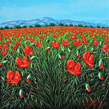 DAUREA GIOVANNI Caltanissetta 1955 "Papaveri" 