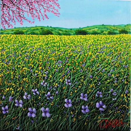 DAUREA GIOVANNI Caltanissetta 1955 "Il giallo e il viola" 