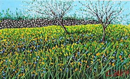 DAUREA GIOVANNI Caltanissetta 1955 "Mandorli in fiore" 