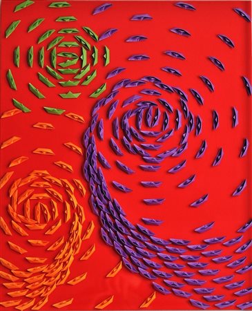 GUSMAROLI RICCARDO Verona 1963 “Vortice rosso” 