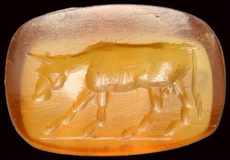 A roman carnelian intaglio. Bull. 