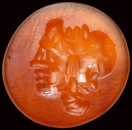 A roman carnelian intaglio. Gryllos. 