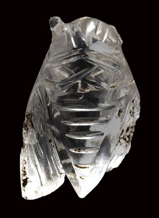 A roman rock crystal microsculpture. Cicada. 