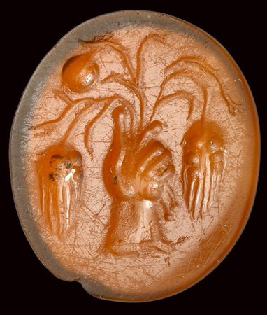 A roman republican sard intaglio. Allegorical emblem. 