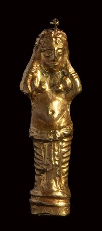A romano-egyptian gold amulet. Aphrodite