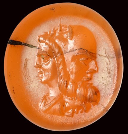 A postclassical agate intaglio. Gryllos. 